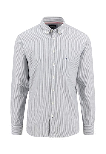 Hemden lange mouw blauw Fynch-Hatton