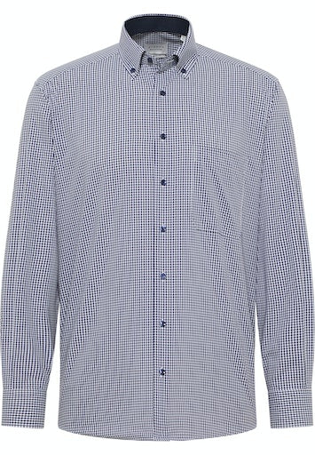 Hemden lange mouw blauw ETERNA