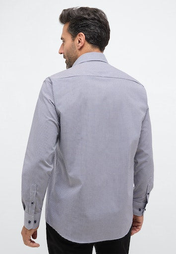 Hemden lange mouw blauw ETERNA