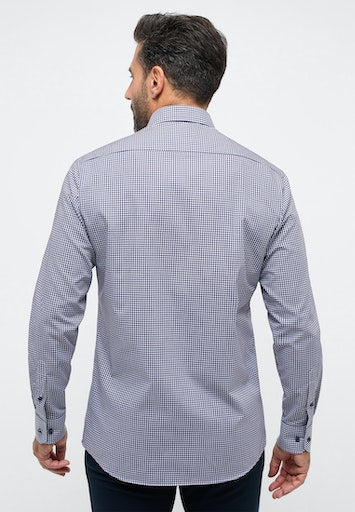 Hemden lange mouw blauw ETERNA