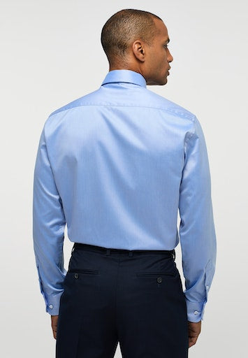 Hemden lange mouw blauw ETERNA