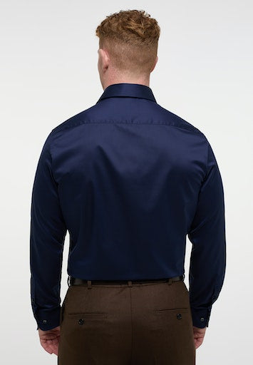 Hemden lange mouw blauw ETERNA