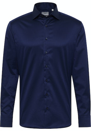 Hemden lange mouw blauw ETERNA