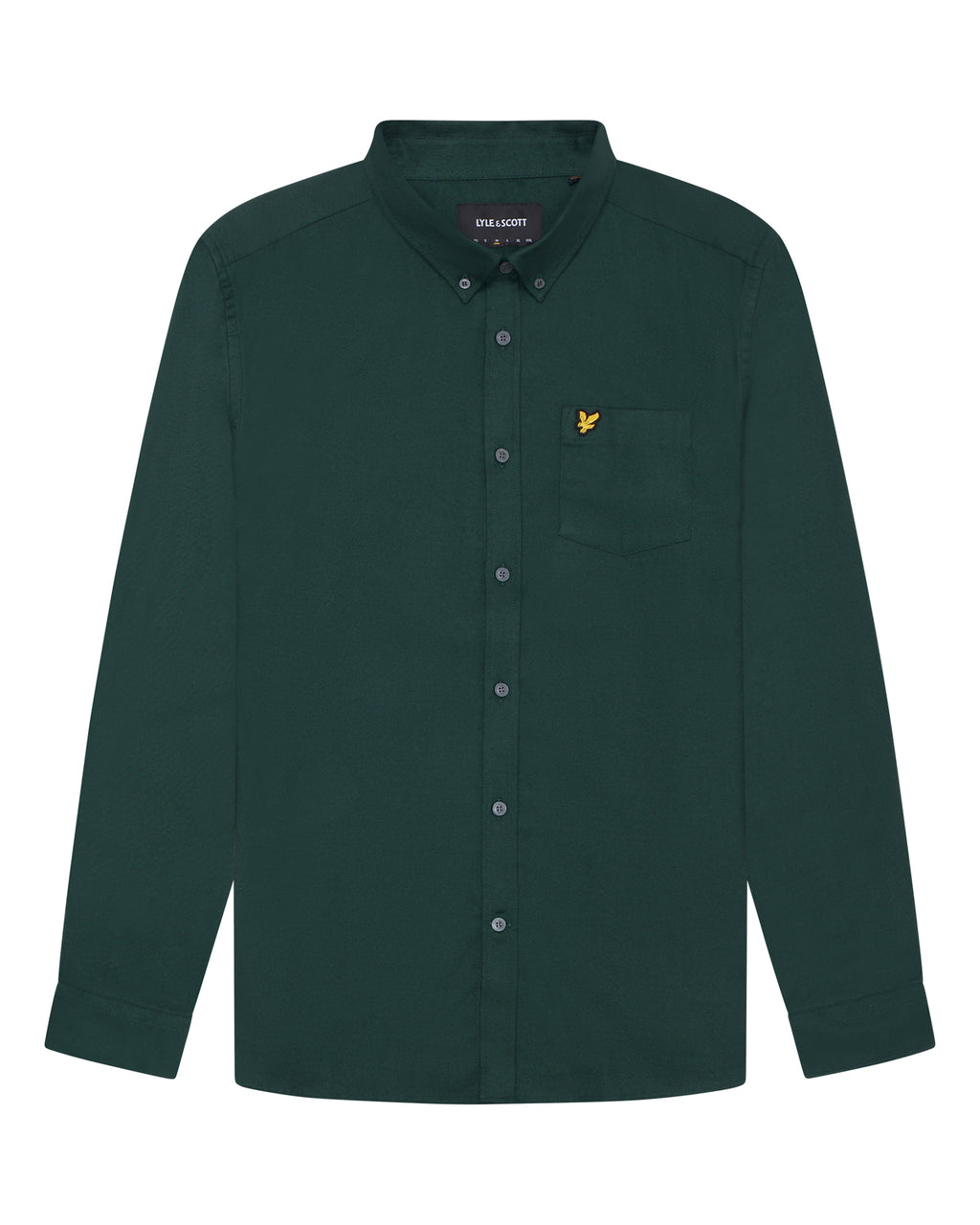 Hemden lange mouw groen Lyle & Scott