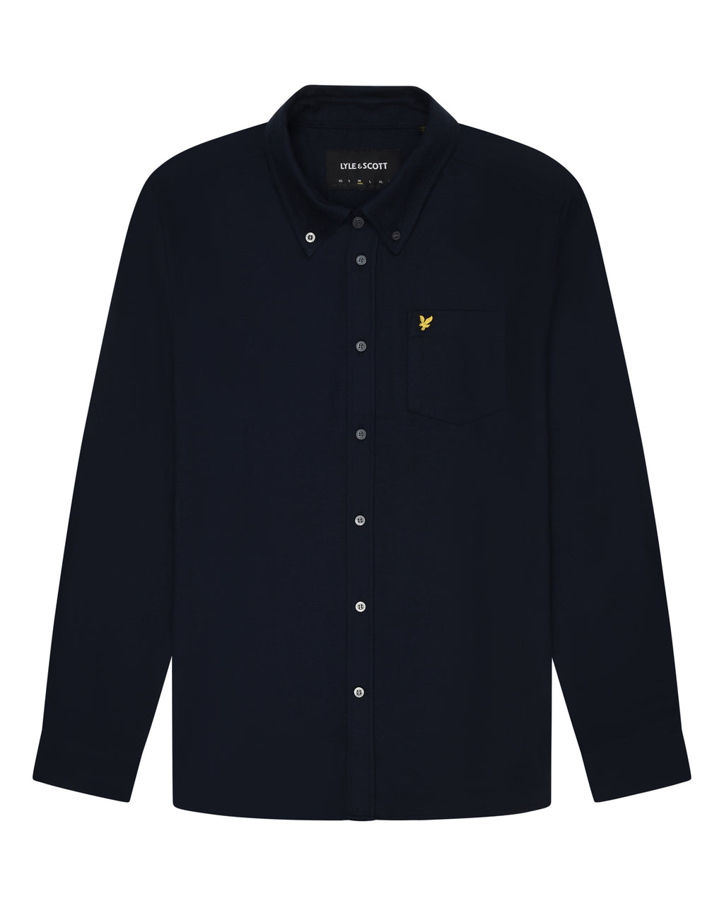Hemden lange mouw navy Lyle & Scott