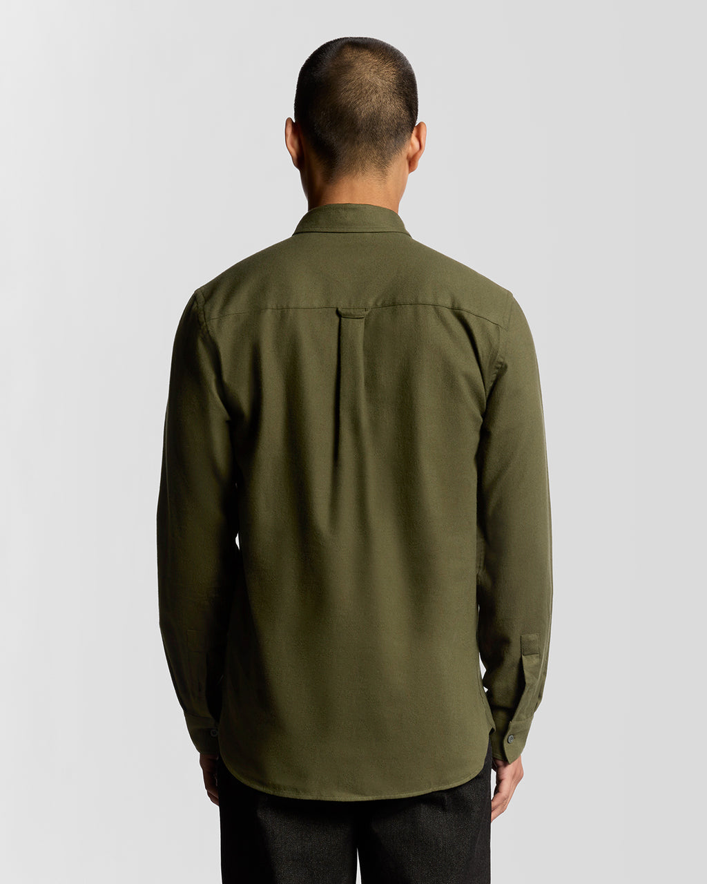 Hemden lange mouw groen Lyle & Scott