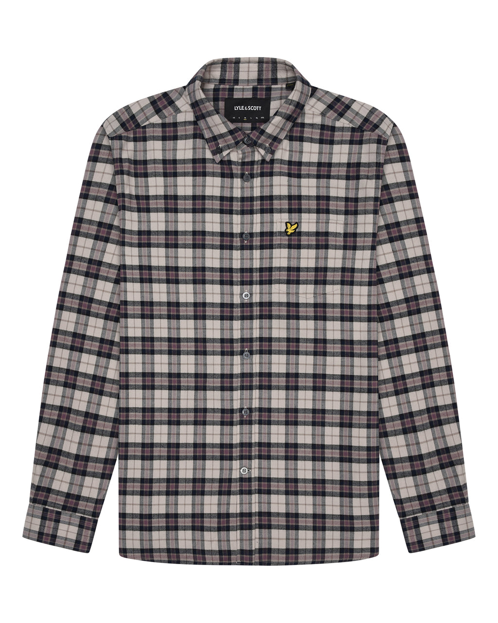 Hemden lange mouw navy Lyle & Scott
