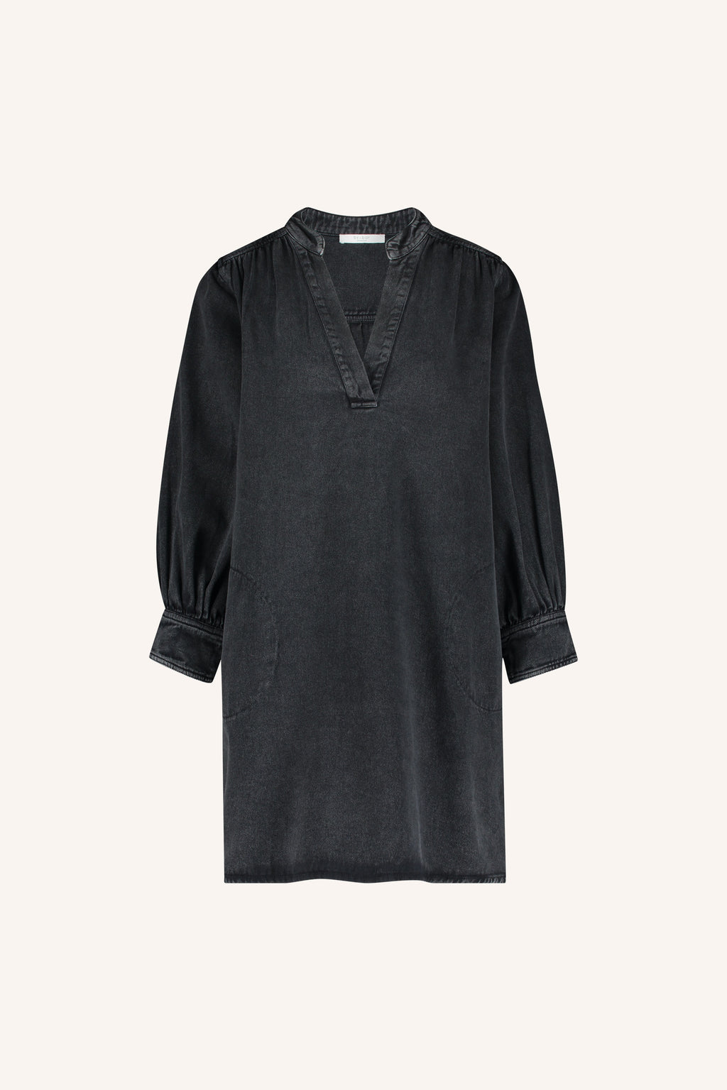 Jurken lange mouw zwart by-bar