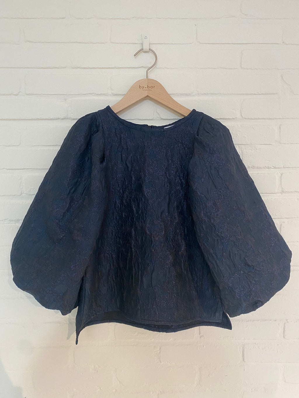 Blouses lange mouw navy by-bar