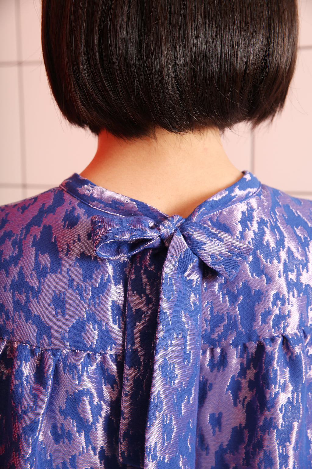 Jurken lange mouw blauw Hampton Bays