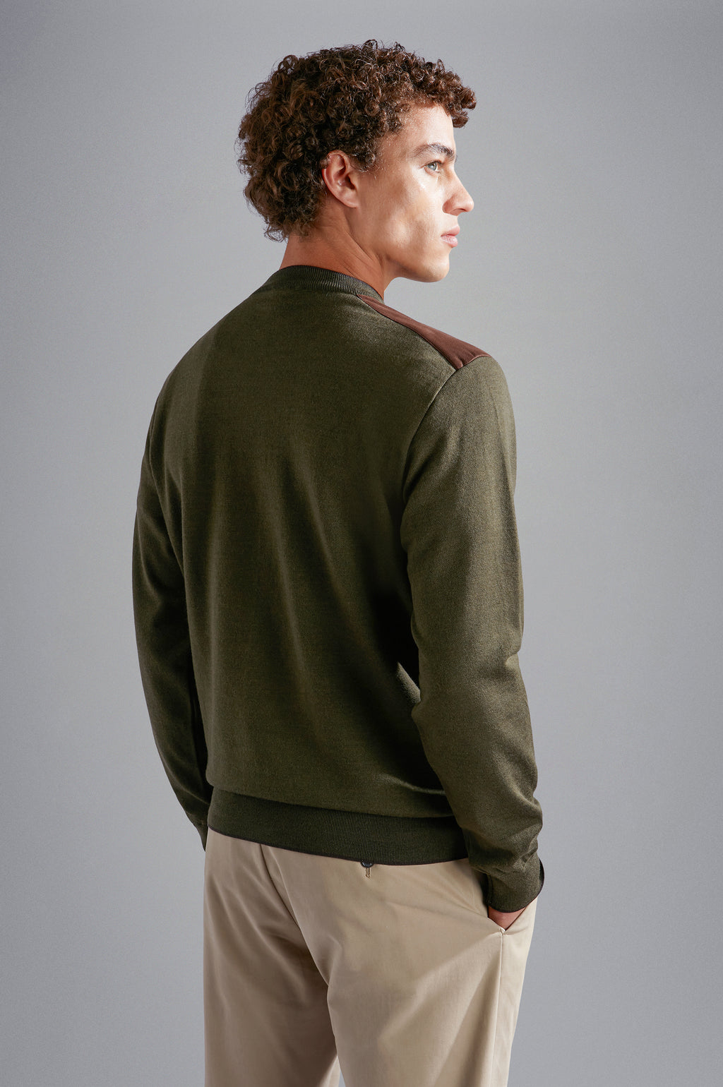 Pulls groen Paul & Shark