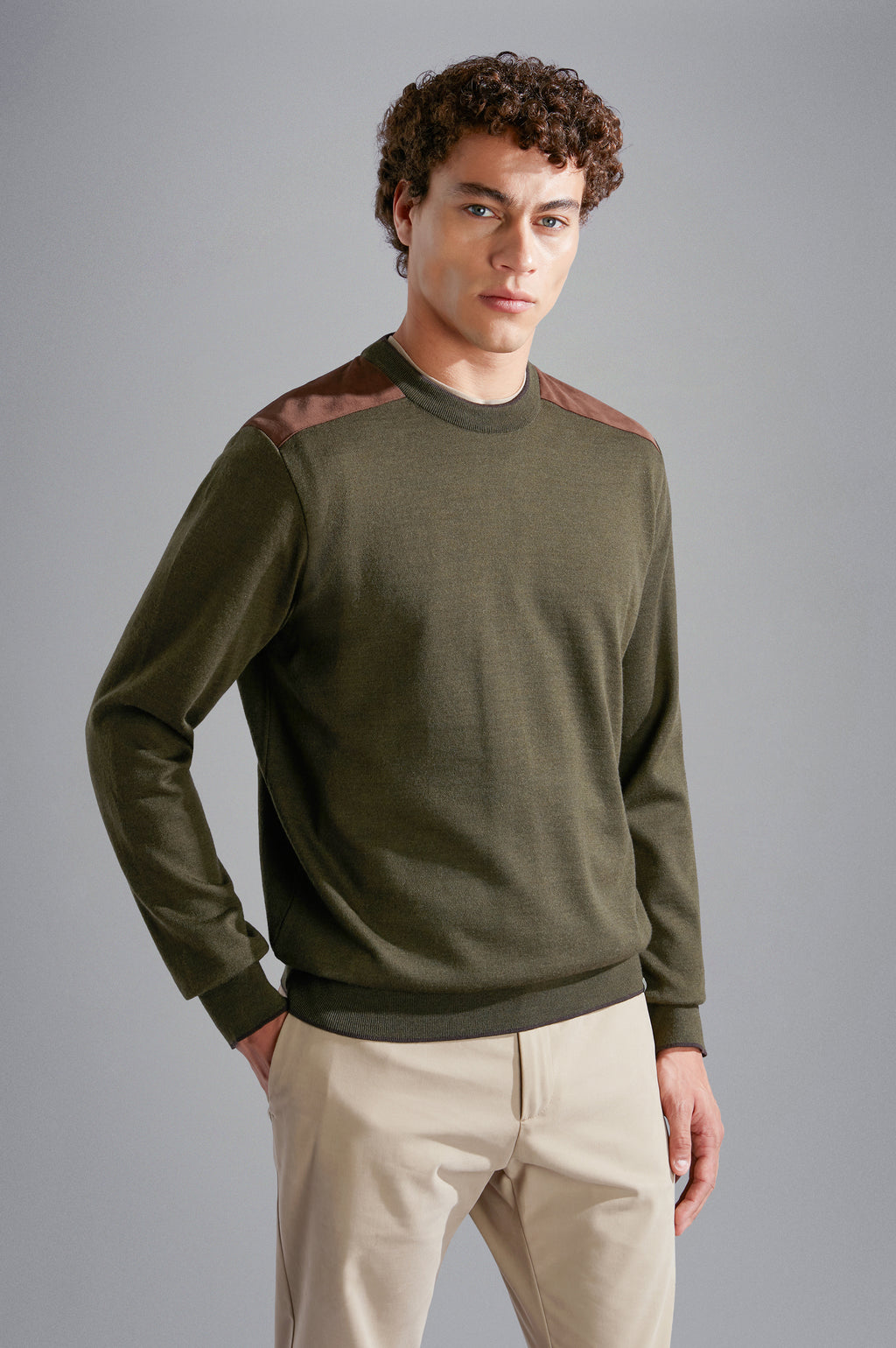 Pulls groen Paul & Shark