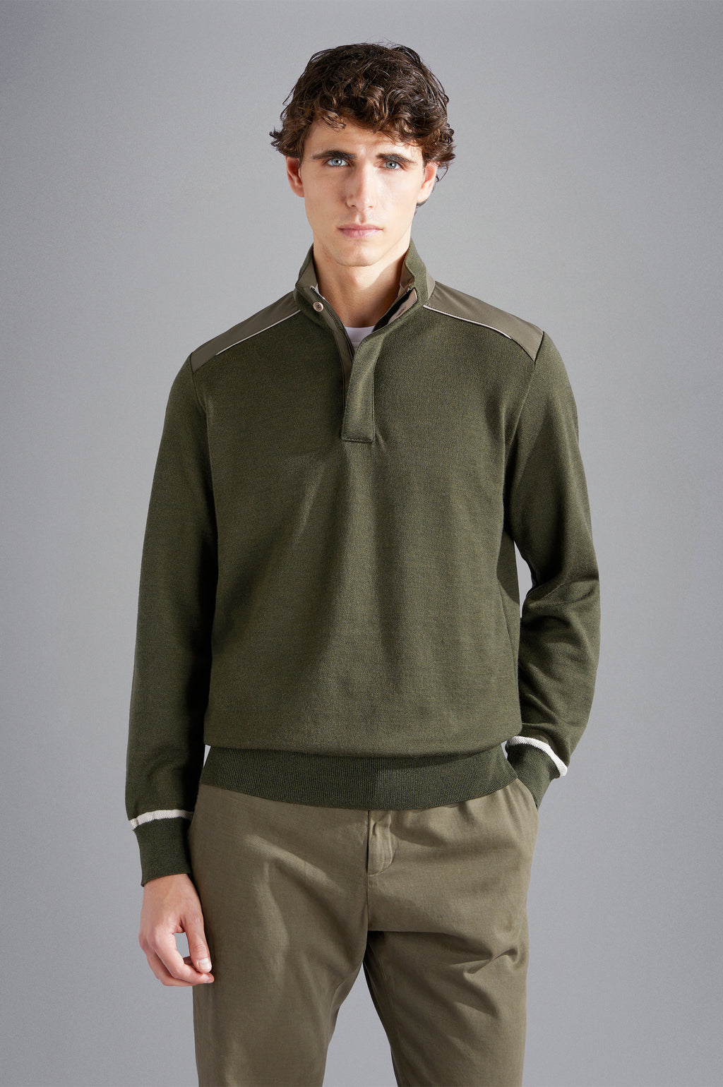 Pulls groen Paul & Shark