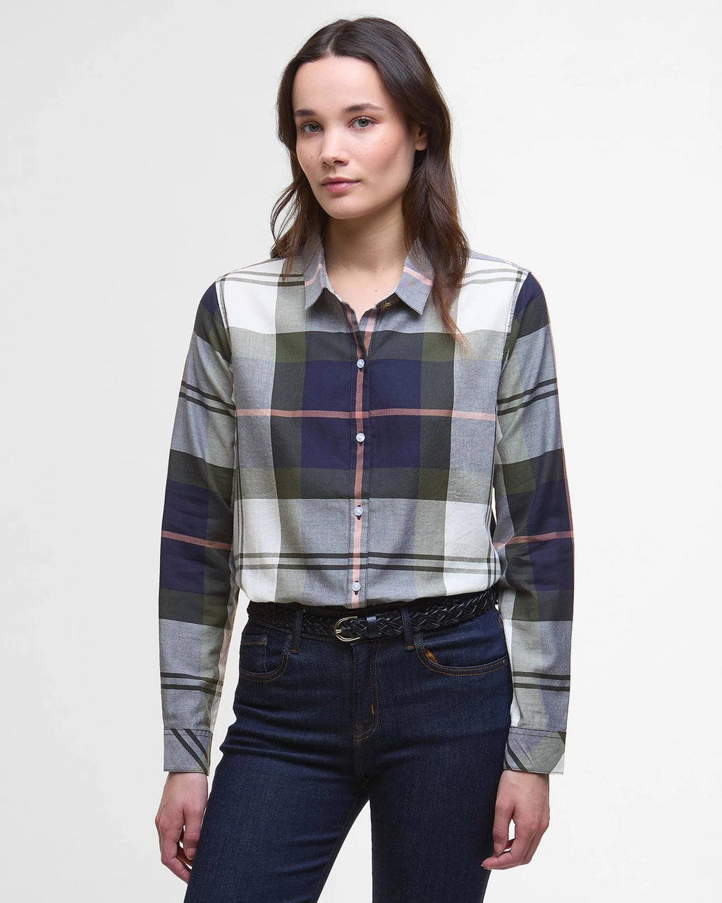 Blouses lange mouw navy Barbour