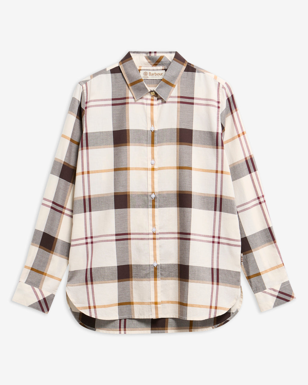 Blouses lange mouw beige Barbour