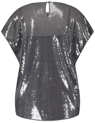 Blouses korte mouw zilver GERRY WEBER