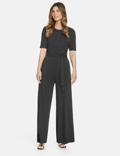 Jumpsuits korte mouw zwart GERRY WEBER