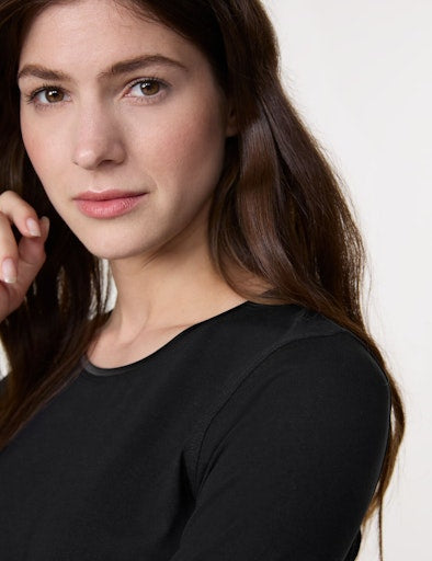 T-shirts lange mouw zwart GERRY WEBER