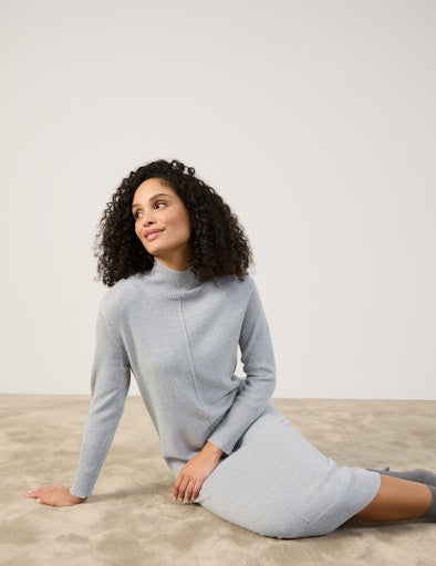 Jurken lange mouw grijs GERRY WEBER