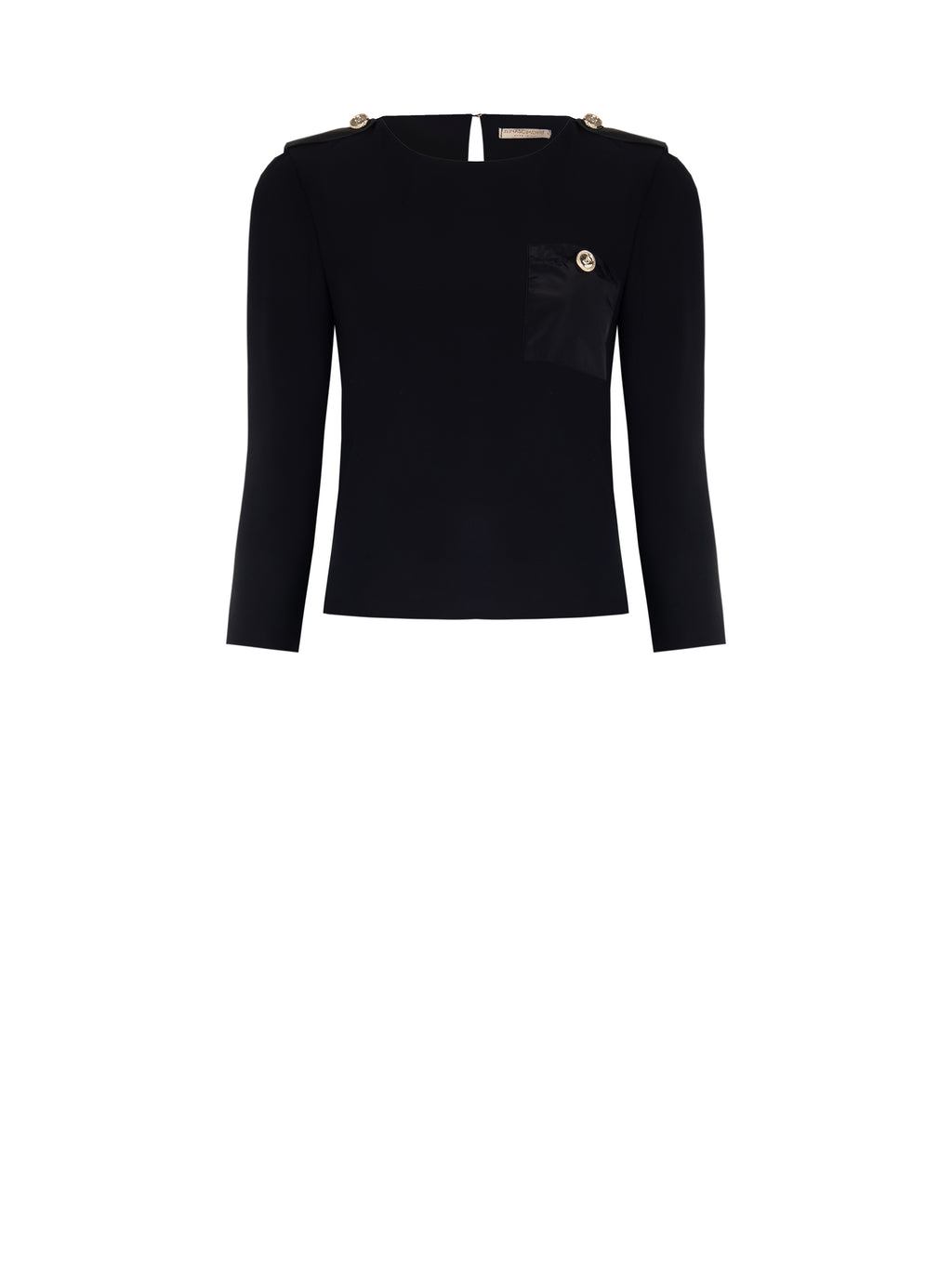 Blouses lange mouw zwart Rinascimento