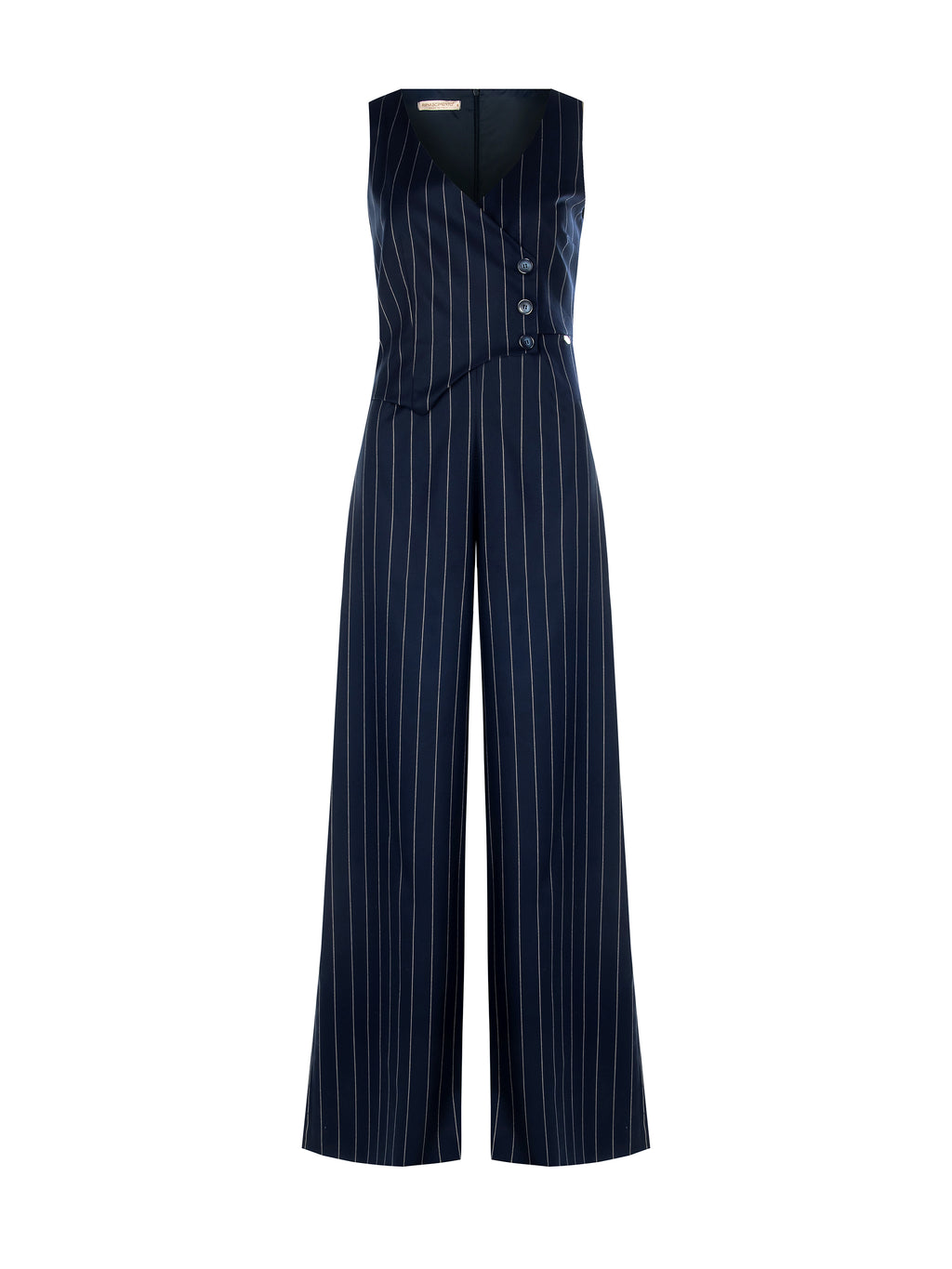 Jumpsuits zonder mouw navy Rinascimento