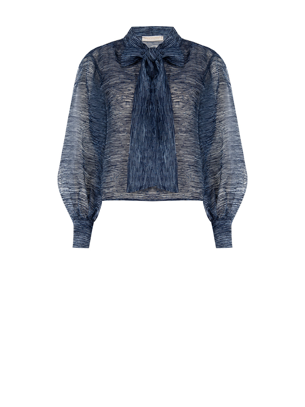 Blouses lange mouw blauw Rinascimento