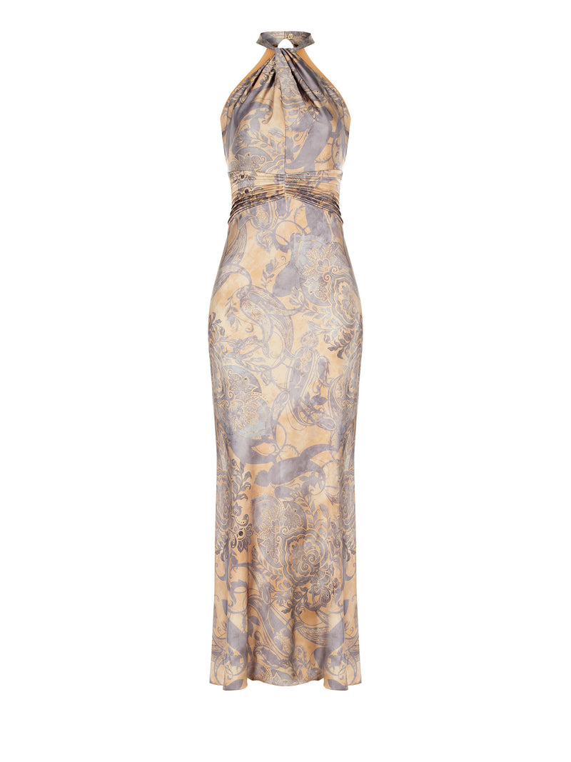 Jurken zonder mouw beige Rinascimento