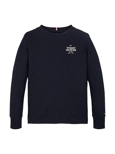 T-shirts lange mouw navy Tommy Hilfiger