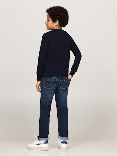 T-shirts lange mouw navy Tommy Hilfiger