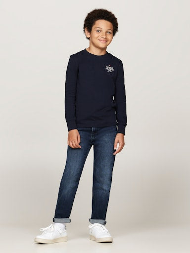 T-shirts lange mouw navy Tommy Hilfiger
