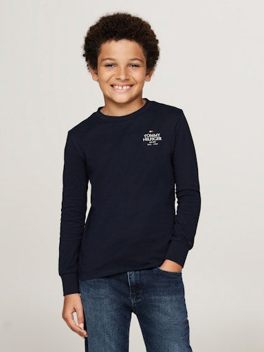 T-shirts lange mouw navy Tommy Hilfiger