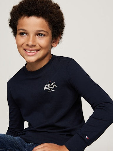T-shirts lange mouw navy Tommy Hilfiger