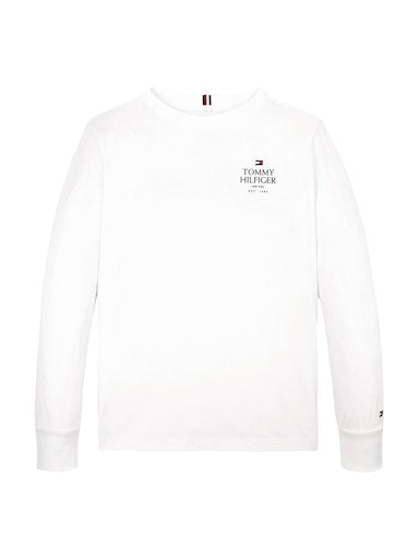 T-shirts lange mouw wit Tommy Hilfiger