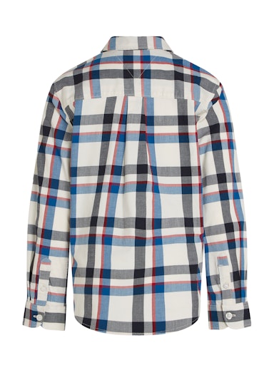 Hemden lange mouw blauw Tommy Hilfiger