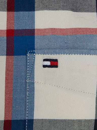 Hemden lange mouw blauw Tommy Hilfiger