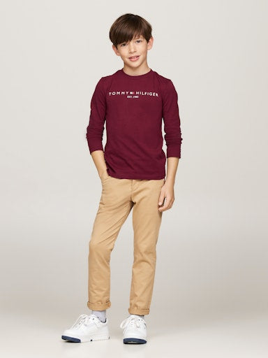 T-shirts lange mouw rood Tommy Hilfiger