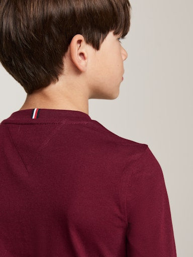 T-shirts lange mouw rood Tommy Hilfiger
