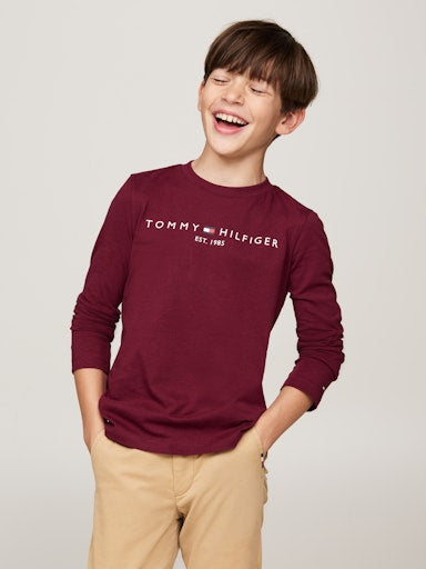 T-shirts lange mouw rood Tommy Hilfiger