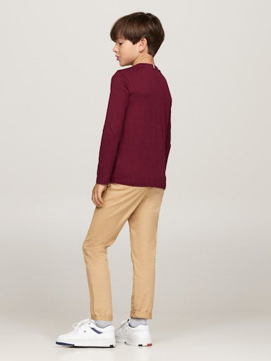 T-shirts lange mouw rood Tommy Hilfiger