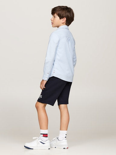 Hemden lange mouw blauw Tommy Hilfiger