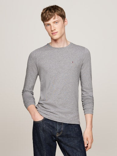 T-shirts lange mouw grijs Tommy Hilfiger