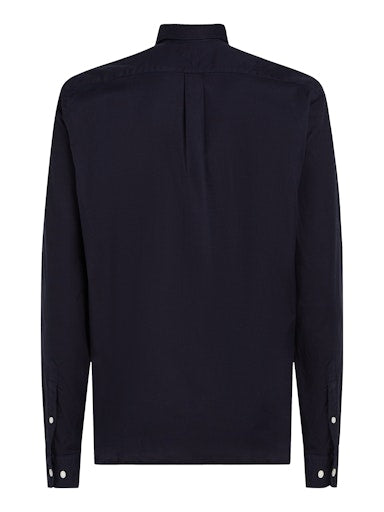 Hemden lange mouw navy Tommy Hilfiger