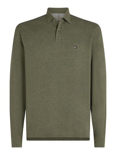 Polo's lange mouw groen Tommy Hilfiger
