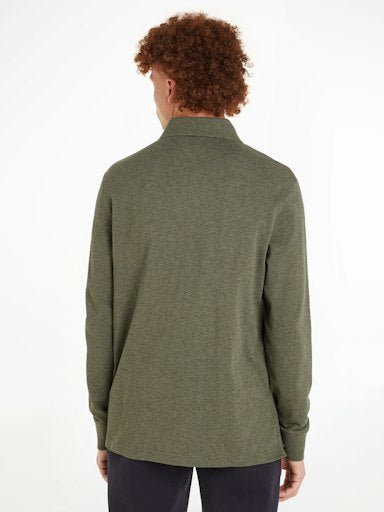Polo's lange mouw groen Tommy Hilfiger