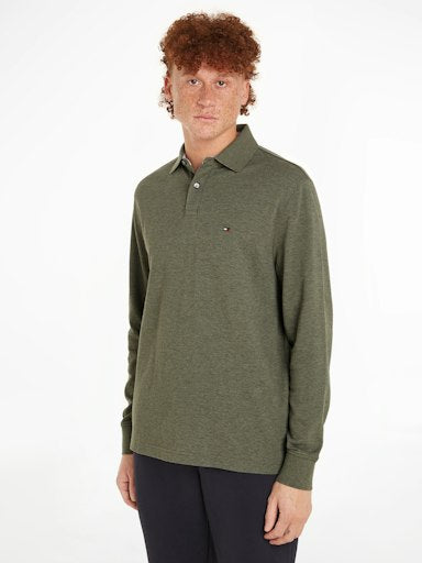 Polo's lange mouw groen Tommy Hilfiger