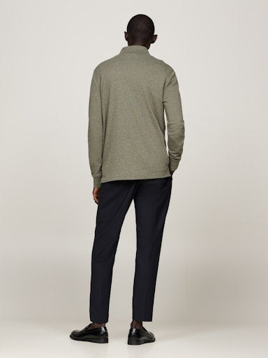 Polo's lange mouw groen Tommy Hilfiger