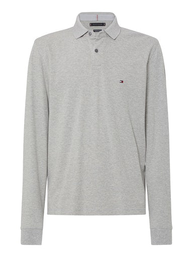 Polo's lange mouw grijs Tommy Hilfiger