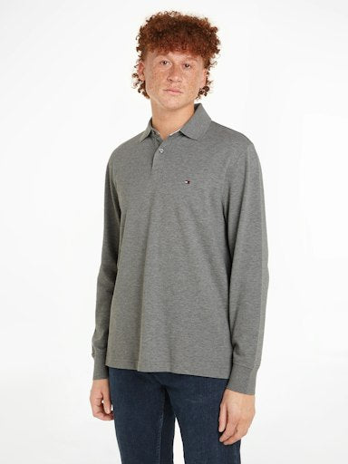 Polo's lange mouw grijs Tommy Hilfiger