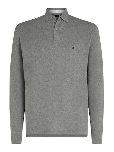 Polo's lange mouw grijs Tommy Hilfiger