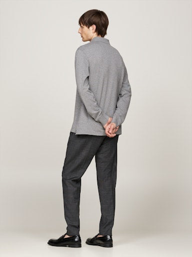 Polo's lange mouw grijs Tommy Hilfiger